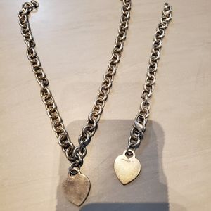 Tiffany Heart Tag necklace and bracelet